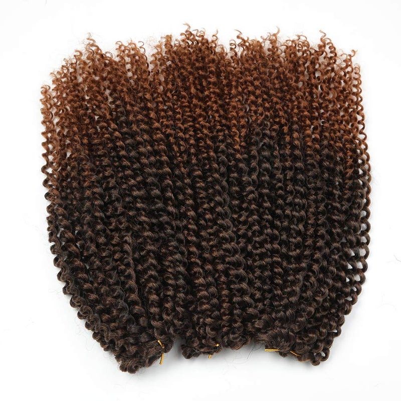Sharopul Kinky Curl 12 Inch Afro Kinky Twist Hair Soft Synthetic Crochet Braiding Hair Extention (12inch T30) - Image 3